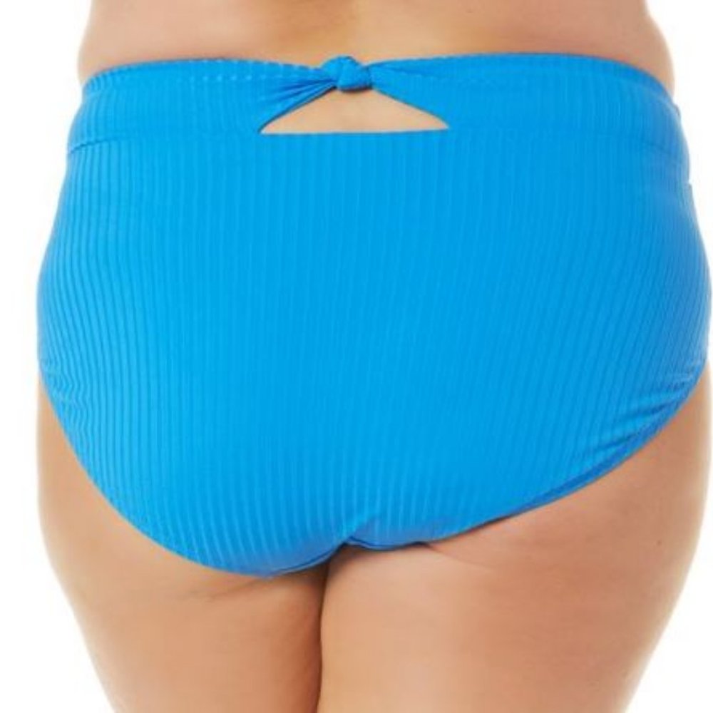 COPY - Time and True Women's and Women's Plus Wide Rib Swim Bottoms with Cut Out